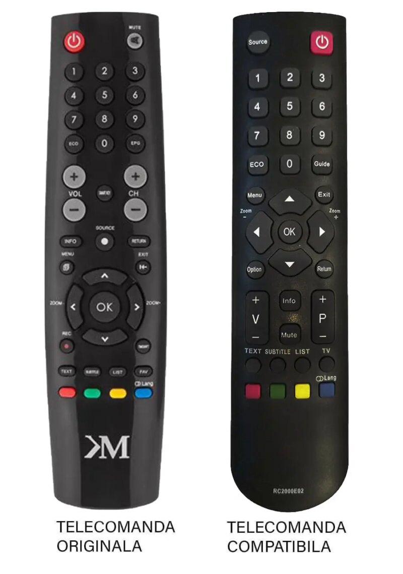 Telecomanda compatibila cu originalul pentru TV Kruger&Matz KM0232T PIL0356 (326-3)