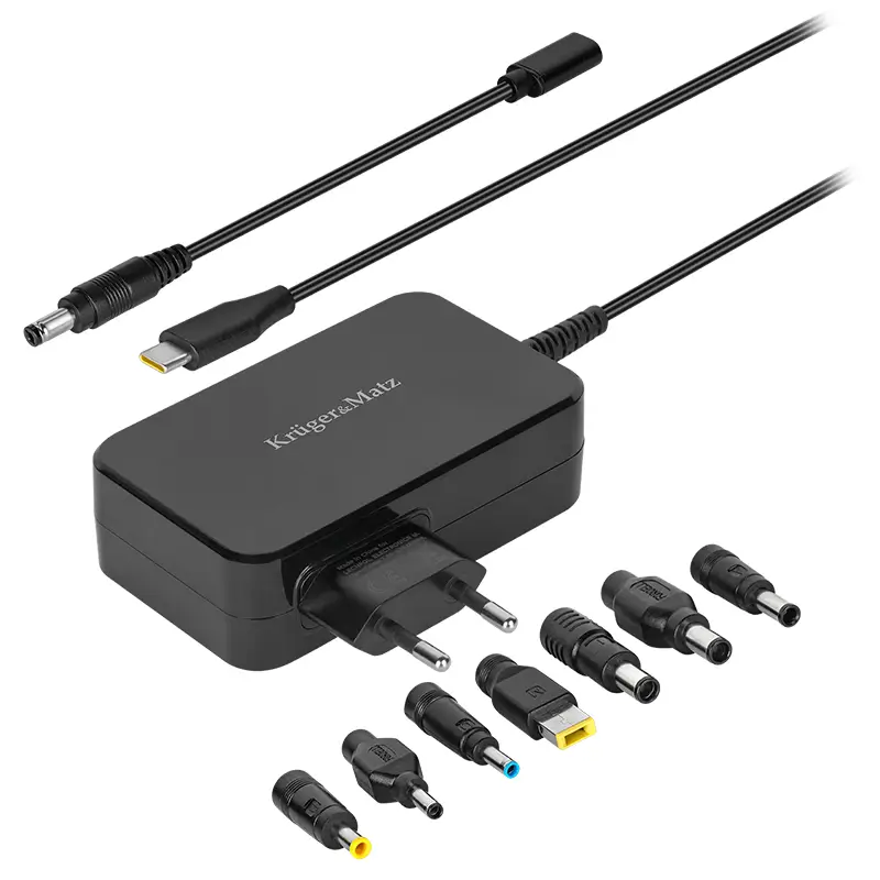 Alimentator Universal 90W PD USB-C + 7 adaptoare Kruger&Matz KM1450-90