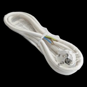 Cordon alimentare Schuko - fire libere 2m alb 16A 3500W 3x1.5mm2 cupru 3G1.5 Wconn CA15A02