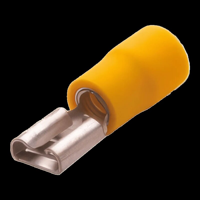 Papuc auto mama 4.0-6.0mm2 0.8x6.35mm izolat /galben Safak FE-5638