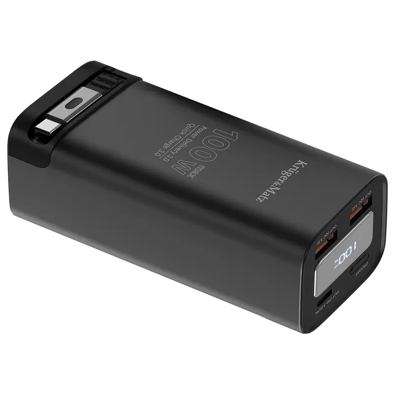 Power Bank 20000mAh 100W QC3.0 PD3.0 USB-C /USB-A Afisaj LCD Kruger&Matz KM0915