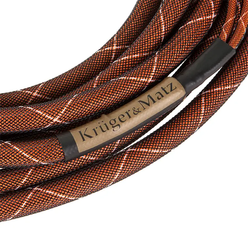 Set 2 Cabluri Difuzor 3m 15awg 145mm2 Cupru Nailon Cu Mufa Banana Krugermatz Km0335