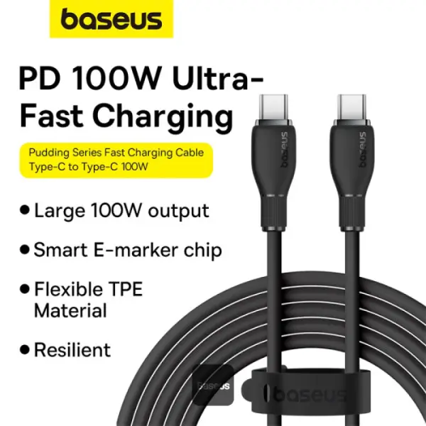 Cablu Alimentare Date 12m 100w 5a Usb Type C Tata Tata Baseus P10355702111 B1