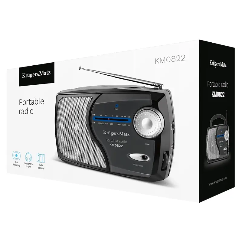 Radio Portabil Am Fm Krugermatz Km0822