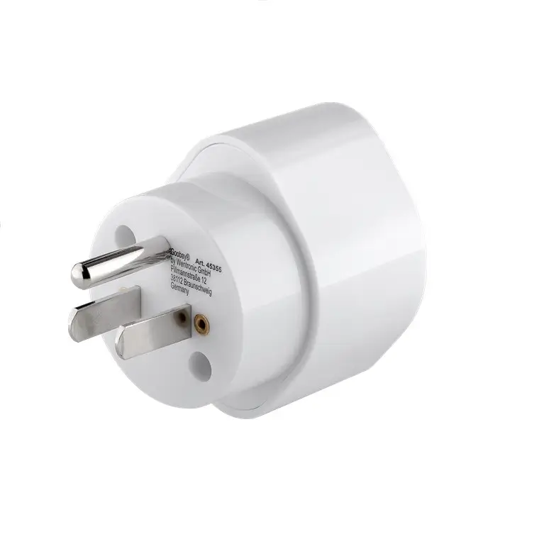 Adaptor Cee 7 3 Schuko Mama La Priza Us Japonia Tip B Nema 5 15 3 Pini Alb