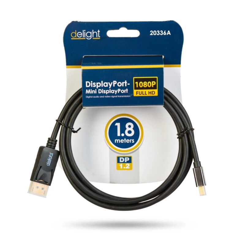 Cablu Displayport V12 La Mini Displayport V12 18m Fullhd 1080p Delight 20336a