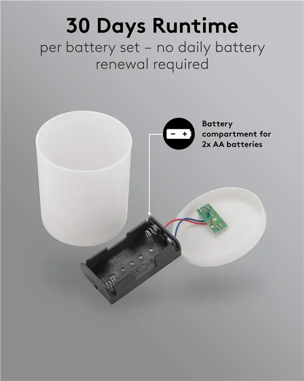 Candela Lumanare Cu Led Rosie Cu Palpaire Ip44 2xaa Goobay 77757