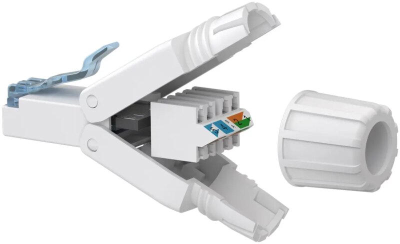 Conector Rj45 Cat6a Utp Asamblare Rapida Fara Unelte Awg24 22 Goobay 65941