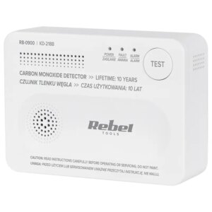 Detector senzor Gaz detectat monoxid de carbon 3x AA REBEL RB-0900
