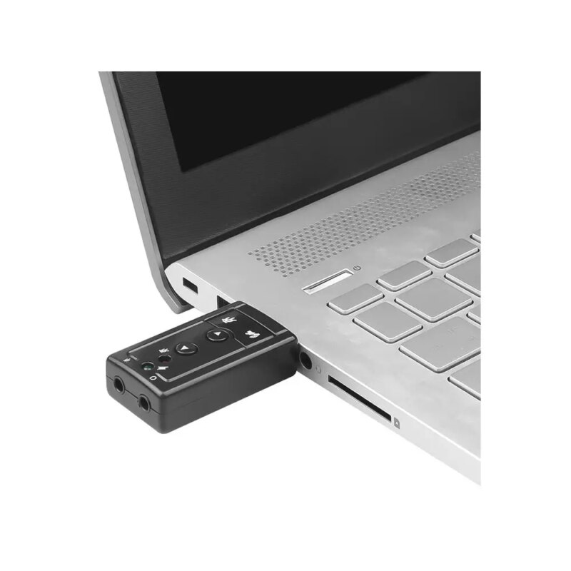 Placa De Sunet Usb 20 A La 2x 35 Mm Stereo Jack Casti Microfon Plugplay Sistem 71 Virtual Volume Control Mute