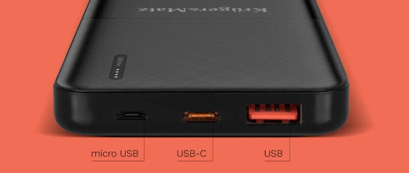 Power Bank 10000mah Li Poly Qc30 Pd Usb Type C 20w Krugermatz Km0904