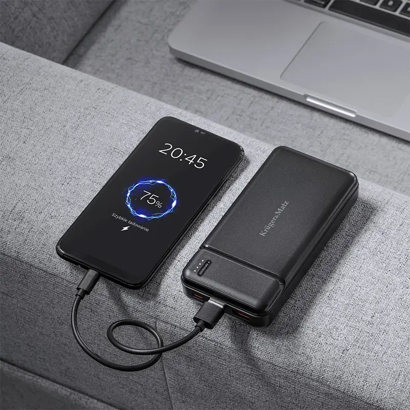 Power Bank 20000mah Li Poly Krugermatz Km0906 20w Qc30 Pd30
