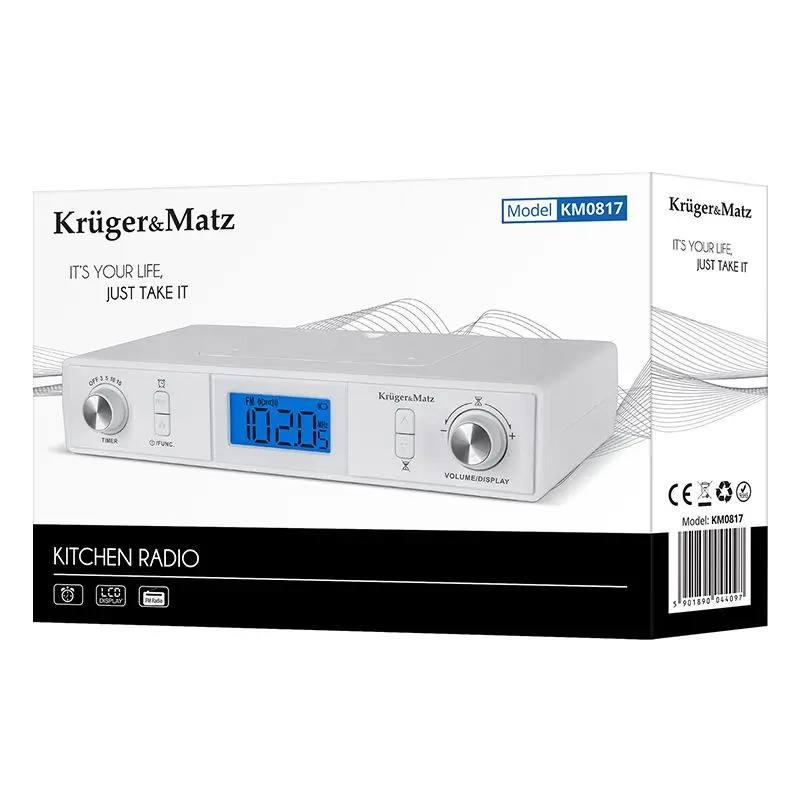 Radio Bucatarie Fm Bluetooth Ceas Krugermatz Km0817