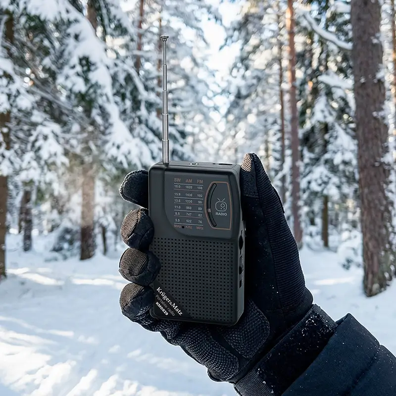 Radio Portabil Analog Am Fm Sw 3w 125x705x354mm Krugeratz Km0829