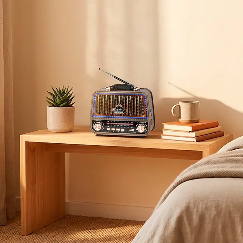 Radio Portabil Analog Am Fm Sw 5w 185x775x150mm Krugeratz Km0833
