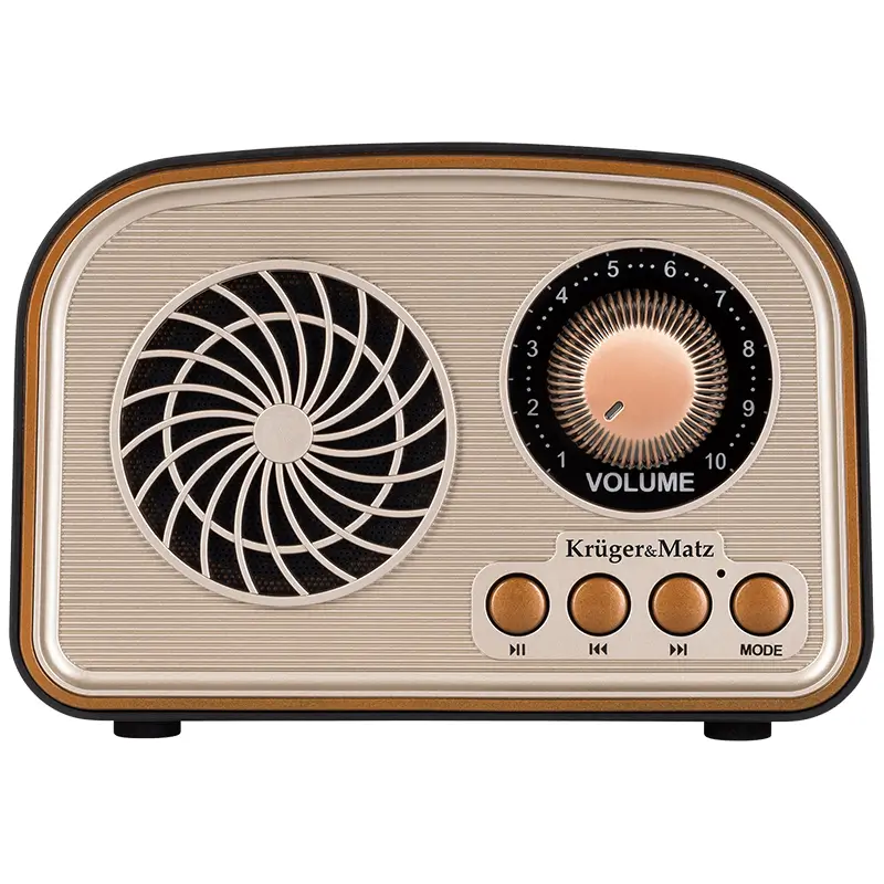 Radio Portabil Analog Am Fm Sw 5w 185x775x150mm Krugeratz Km0834