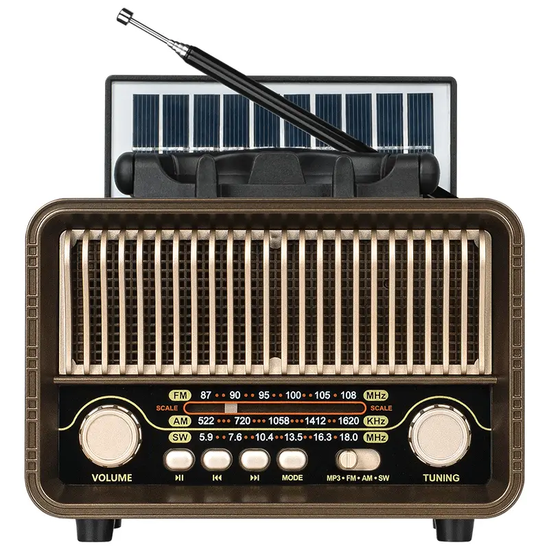 Radio Portabil Analog Solar Am Fm Sw 5w 166x875x130mm Krugeratz Km0832