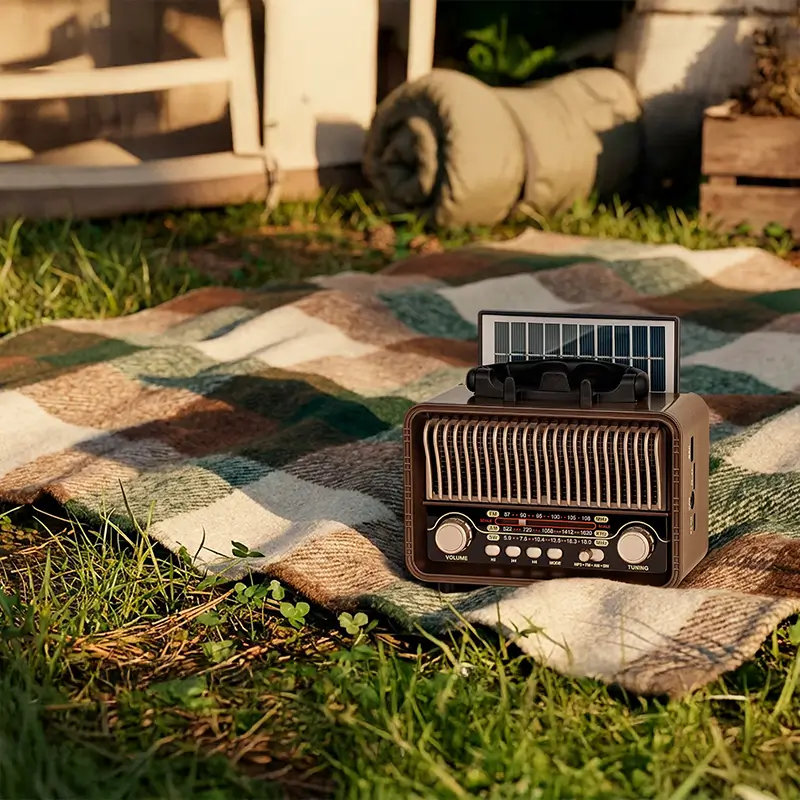 Radio Portabil Analog Solar Am Fm Sw 5w 166x875x130mm Krugeratz Km0832