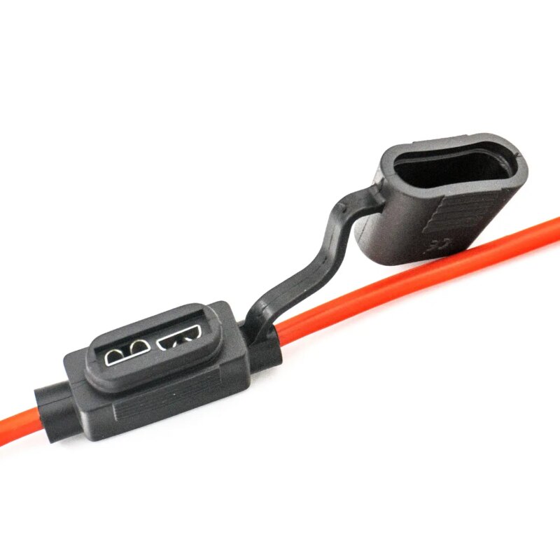 Suport Siguranta Auto Midi 19x13mm Etans Cu Cablu 23cm 1mm2 Cupru Max 20a 1buc Carguard Usc009