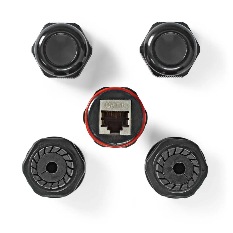 Adaptor Cuplaj De Exterior Cat6 Rj45 Mama Mama Ftp Nedis Ccgb89850bk