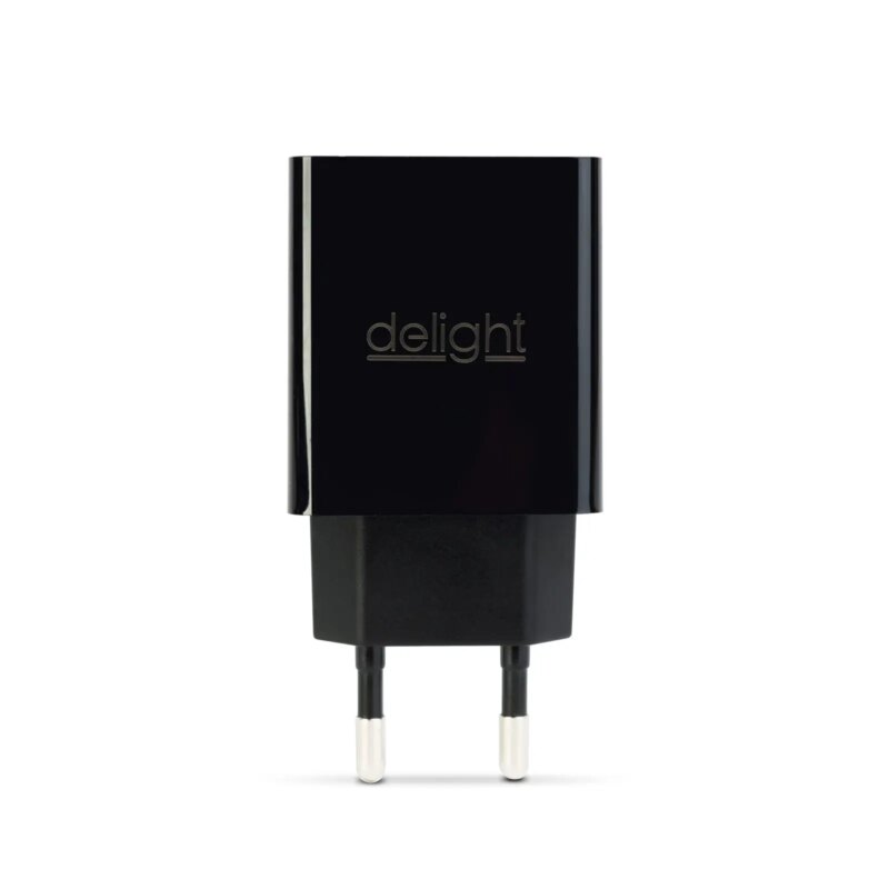 Adaptor De Incarcare 2x Usb 5v 24a Negru Delight 55039 2bk