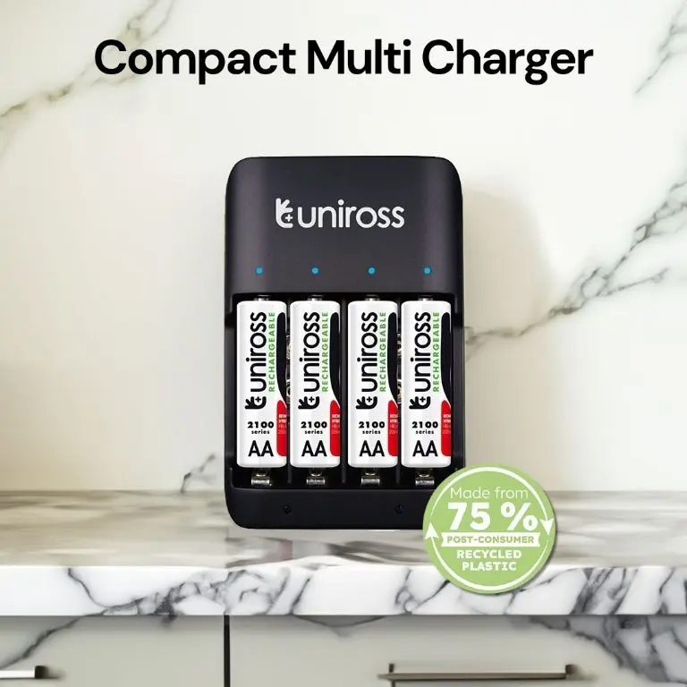 Incarcator Ni Mh Aa Aaa 9v Uniross Ucu009a 4x Aa 2100mah
