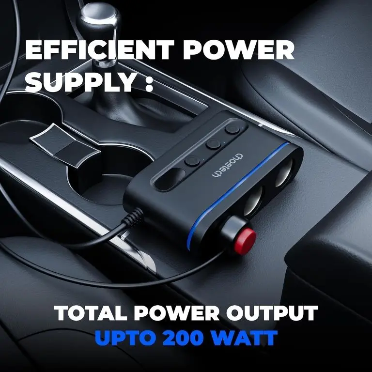 Multiplicator Bricheta Auto Choetech Tc0021 3 Iesiri 2x Usb C Pd 30w 1x Usb A Qc30 18w