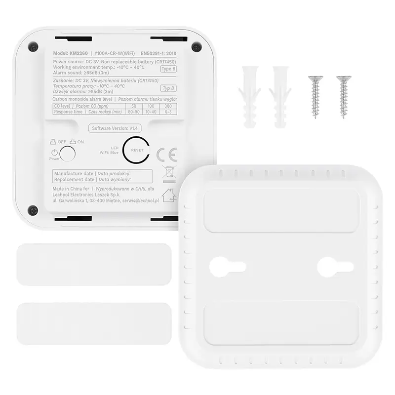 Senzor Detector De Gaz Monoxid De Carbon Connect S10 Wi Fi Tuya Krugermatz Km2260