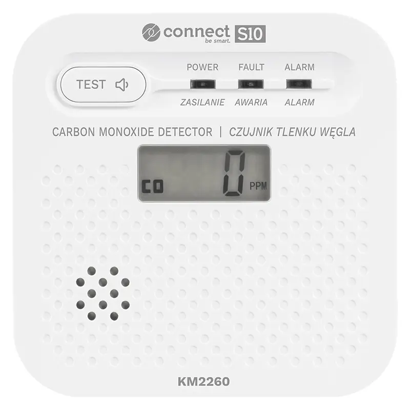 Senzor Detector De Gaz Monoxid De Carbon Connect S10 Wi Fi Tuya Krugermatz Km2260
