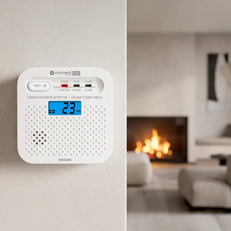 Senzor Detector De Gaz Monoxid De Carbon Connect S10 Wi Fi Tuya Krugermatz Km2260