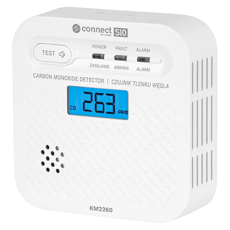 Senzor detector de gaz monoxid de carbon CONNECT S10 Wi-Fi TUYA Kruger&Matz KM2260