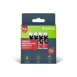 Set 4buc acumulatori NiMH Uniross UH4AA2500 R6 AA 2500mAh