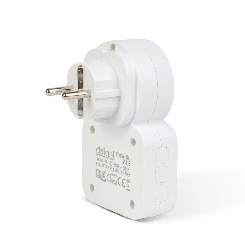 Sonerie Fara Fir Kinetic Fara Baterii Cu Priza 230v Integrata Alb Delight 55338