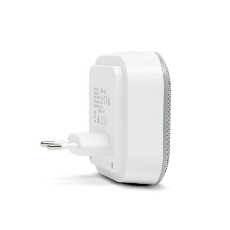 Sonerie Si Lumina De Noapte Fara Fir Si Fara Baterii 2in1 Kinetic Cu 2x Sonerii Exterioare Alb Delight 55346wh 2