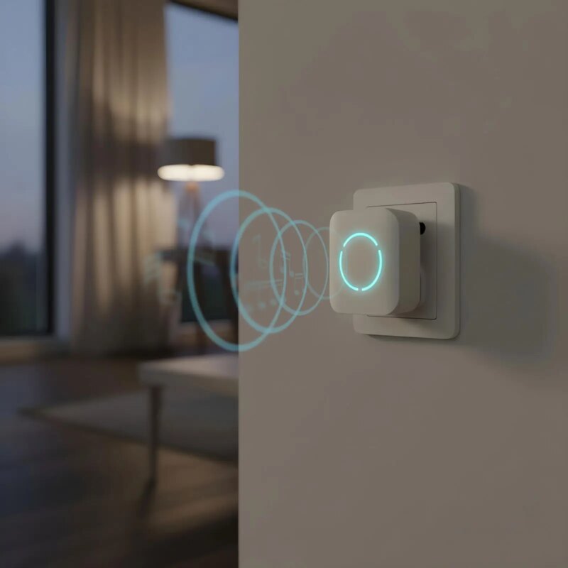 Sonerie Wireless Kinetic Fara Baterii 1 Buton 1 Receptor Alb Delight 55331wh