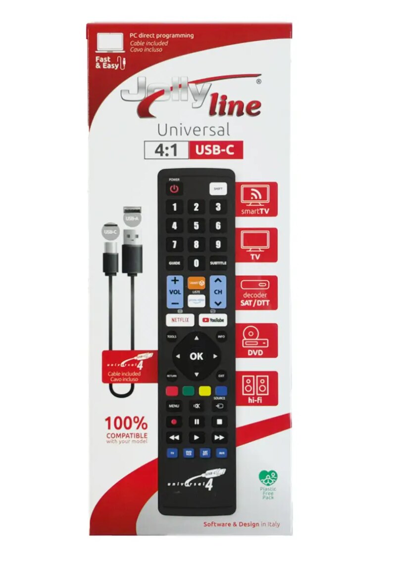 Telecomanda Programabila Universala 4 1 Inclusiv Cablu Usb C Pentru Programare Jollyline 696