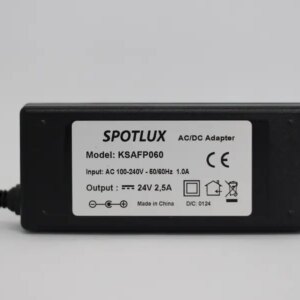 Alimentator SMPS in comutatie AC/DC 24V 2.5A 2500mA mufa 5.5x2.5mm cablu 150cm /fara cablu alimentare