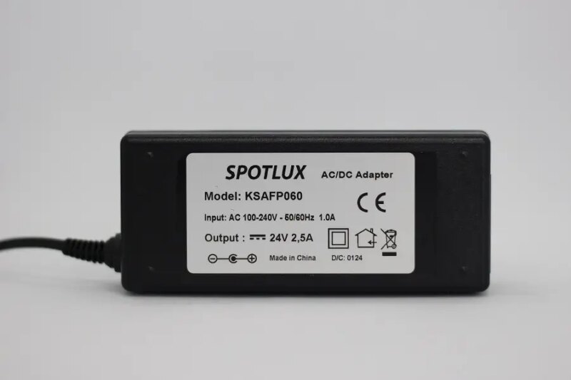 Alimentator SMPS in comutatie AC/DC 24V 2.5A 2500mA mufa 5.5x2.5mm cablu 150cm /fara cablu alimentare