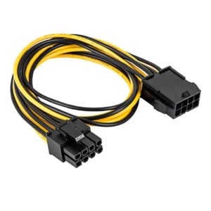 Cablu alimentare PCIe 8pin (6+2) tata - PCIe 8pin mama 40cm AKYGA AK-CA-82