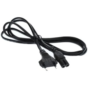 Cablu alimentare radio 2pini Euro 1.8m 2x0.75mm negru (300)