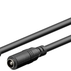 Cablu de extensie DC mama-tata 5.5x2.5mm 5m negru Goobay 76673