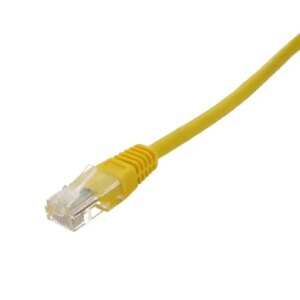 Cablu de retea UTP Well Cat5e patch cord 10m 26AWG CCA RJ45 - RJ45 galben UTP-0008-10YW-WL