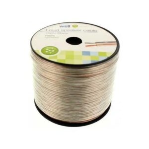 Cablu difuzor 10m transparent 2x1.5mm CCA Well LSP-CCA1.50TT-100-WL-10