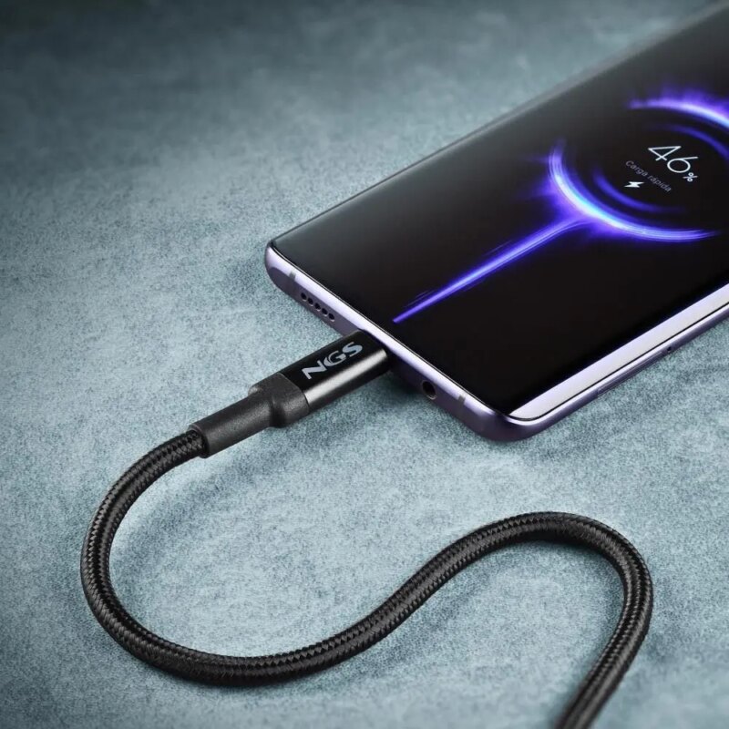 Cablu Usb C Usb C Ngs Knot 100w 2 2m 100w Negru