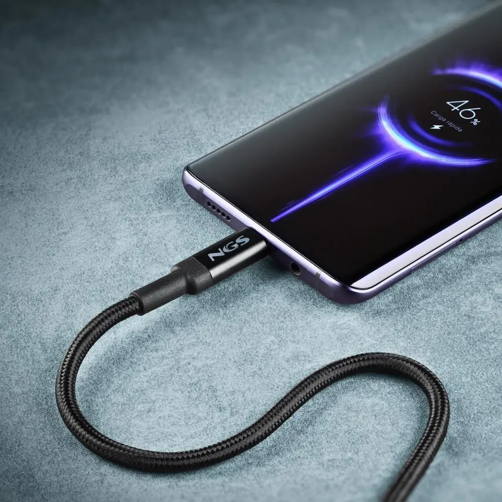 Cablu Usb C Usb C Ngs Knot 100w 2 2m 100w Negru