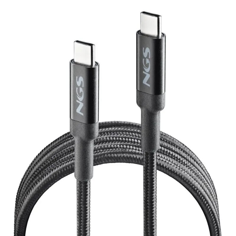 Cablu USB-C - USB-C NGS KNOT 100W-2 2m 100W negru