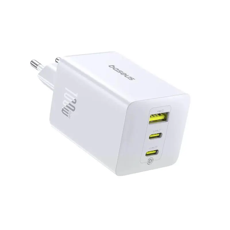 Incarcator Retea Baseus Enerfill Fe11 Quick Charge 100w 2x Usb Type C 1x Usb Alb P10182102213 00