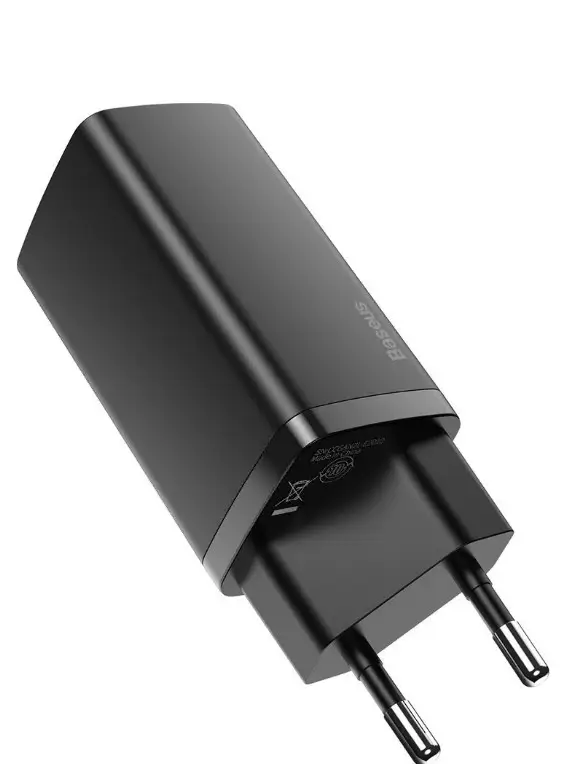 Incarcator Retea Baseus Gan2 Lite Quick Charge 65w 1x Usb 5v 3a 1x Usb Type C 5v 3a Negru Ccgan2l B01