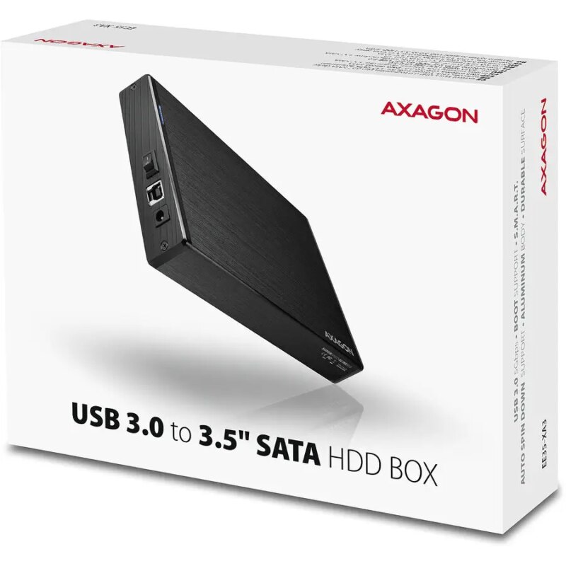 Rack Extern Axagon Ee35 Xa3 Usb 30 Sata 35 Aluminiu Negru