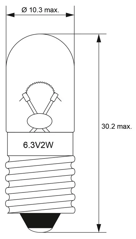 Set 10 Becuri 63v 032a 2w Dulie E10 Goobay 9599 10